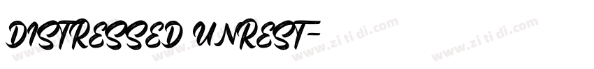 DISTRESSED UNREST字体转换